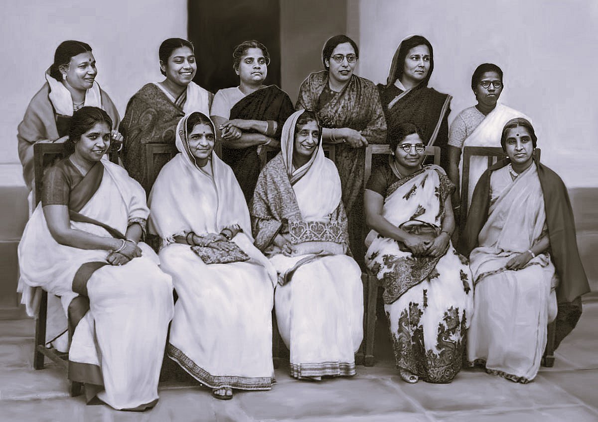 Credits: The Madras Courier : Women of the Constituent Assembly. 